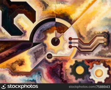 Human face and symbols in free flowing digital watercolor images. Mystery of Astrology series.