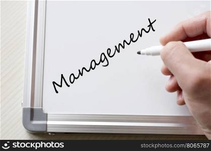 Human hand writing management on whiteboard