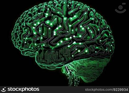 Human intelligence with human brain inside. Neural network AI generated art. Human intelligence with human brain inside. Neural network AI generated