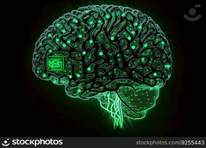 Human intelligence with human brain inside. Neural network AI generated art. Human intelligence with human brain inside. Neural network AI generated