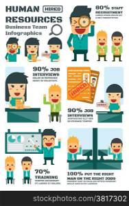 Human Resources Business Team,Vector Infographic Business Elements