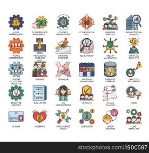 Human Resources, Thin Line and Pixel Perfect Icons