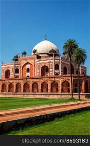 Humayun’s Tomb famous tourist attraction destination. Delhi, India. Humayun’s Tomb. Delhi, India