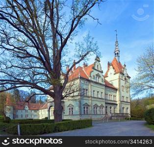 Hunting castle of Count Schonborn in Carpaty (in the past - Beregvar) Village (Zakarpattja Region, Ukraine). Built in 1890.