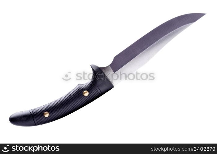 Hunting knife isolated on a white background