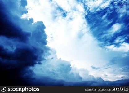 Hurricane sky storm weather. Clouds atmosphere background. Hurricane sky storm weather. Hurricane sky storm weather