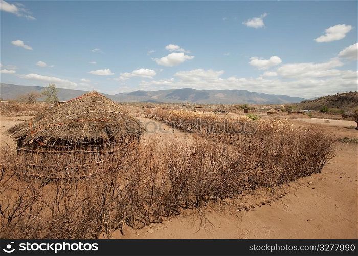 Hut in Kenyan village