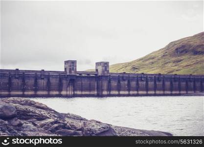 Hydro dam in the Scottish Highlands