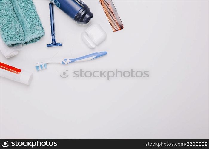 hygiene composition with space bottom