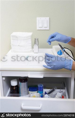 Hygienist Preparing Hypodermic