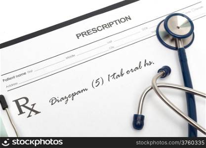 Hypertension blood pressure diagnosis with stethoscope