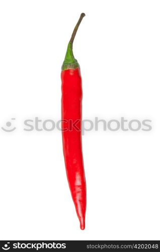 i letter made from chili, with clipping path
