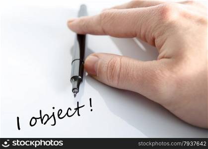 I Object Concept Over White Background