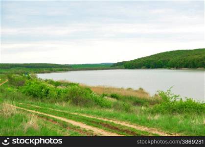 ianova dam lake timis county romania country landscape