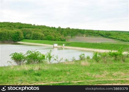 ianova dam lake timis county romania country landscape