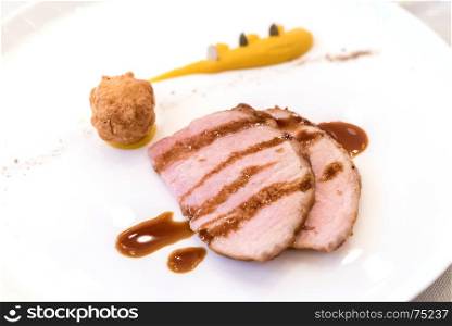 Iberico Pork Chop with choux