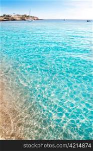 Ibiza cala Conta Conmte in San Antonio transparent water
