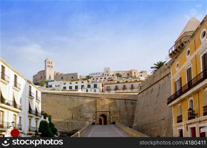 Ibiza castle fort main door to Eivissa downtown