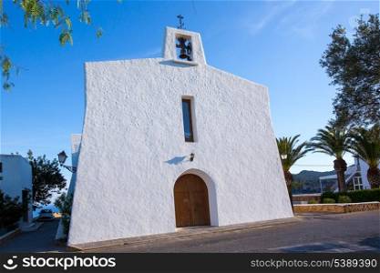 Ibiza Es Cubells church in san Jose at Balearic Islands of spain