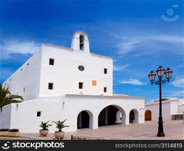 Ibiza Sant Josep de sa Talaia San Jose white church in Balearic Islands