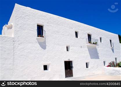 Ibiza white church in Sant Carles Peralta San Carlos mediterranean architecture
