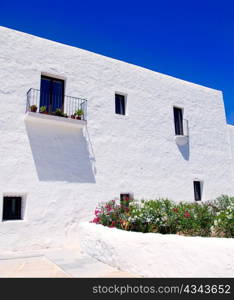 Ibiza white church in Sant Carles Peralta San Carlos mediterranean architecture