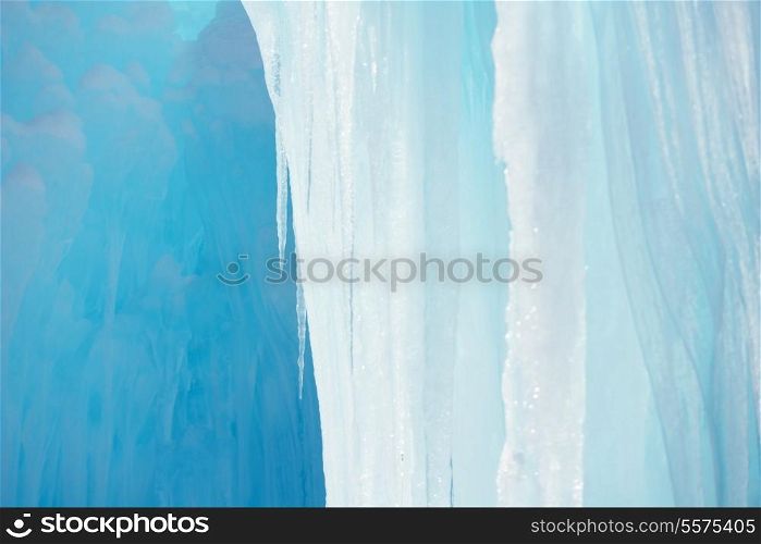 ice and snow at winter nature background