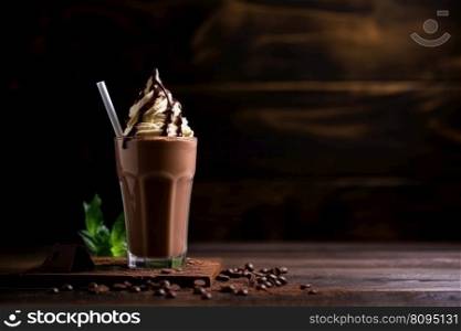 Ice blended cocoa vanilla. Cold coffee. Generate Ai. Ice blended cocoa vanilla. Generate Ai