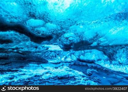 Ice Cave at Vatnajokull Glacier Jokulsarlon Iceland