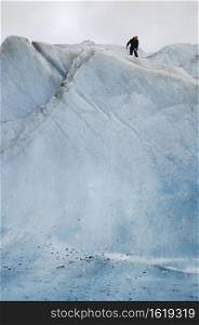 Ice climbing Mendenhall Glacier, Juneau, Alaska  