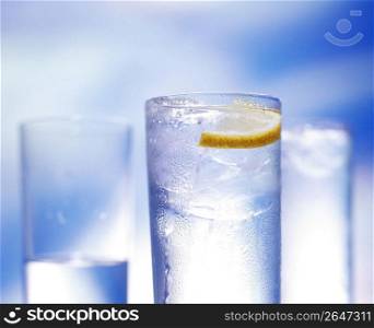 ice cold glass of drink