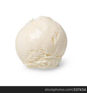 ice cream ball isolated on white background. ice cream ball