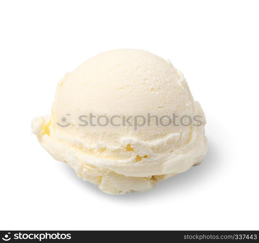 ice cream ball isolated on white background. ice cream ball