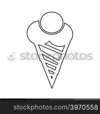 Ice cream icon illustration design
