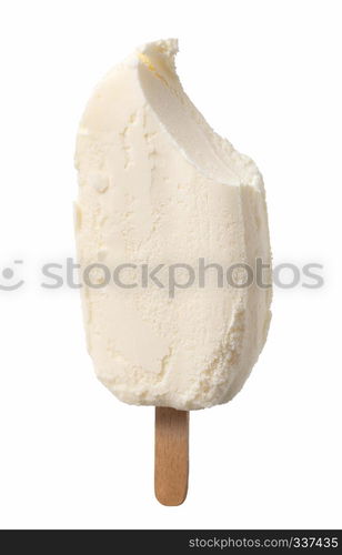 ice cream on a stick isolated on white background. ice cream on a stick