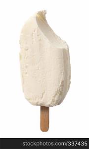 ice cream on a stick isolated on white background. ice cream on a stick