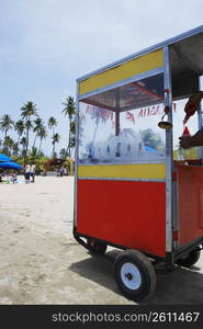 Ice cream stand on the beach, Luquillo Beach, Puerto Rico