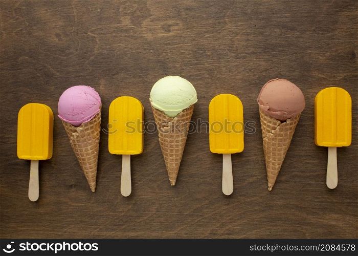 ice cream stick cones