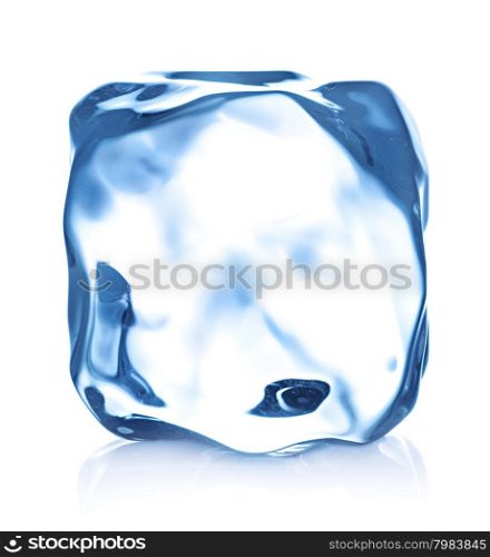 ice cube close-up isolated