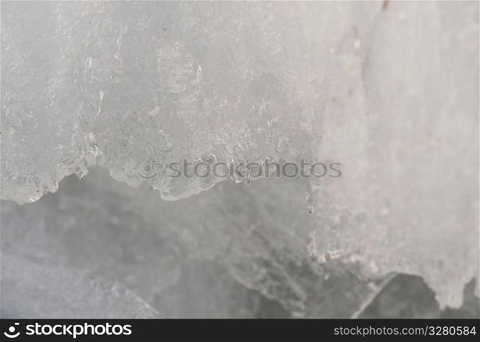 Ice formation on Lake Winnipeg at Gimli, Manitoba, Canada
