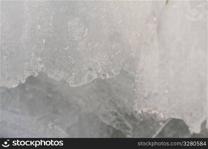 Ice formation on Lake Winnipeg at Gimli, Manitoba, Canada