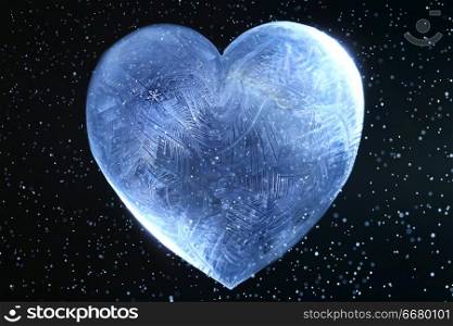 Ice heart valentine