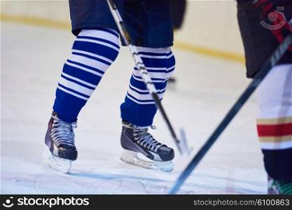 ice hockey sport players comptetition concpet