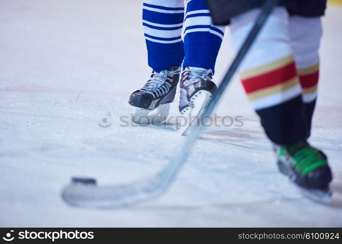 ice hockey sport players comptetition concpet