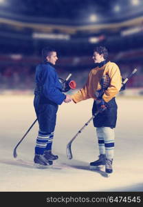 ice hockey sport players comptetition concpet. ice hockey sport players