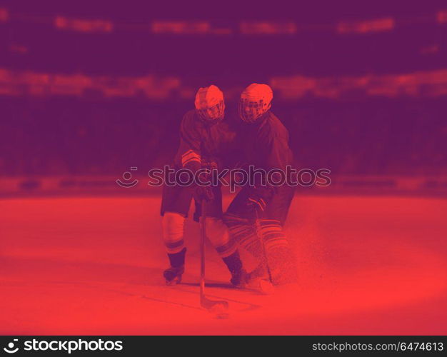 ice hockey sport players comptetition concpet. ice hockey sport players