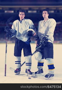 ice hockey sport players comptetition concpet. ice hockey sport players