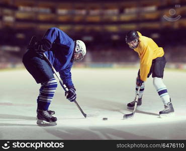 ice hockey sport players comptetition concpet. ice hockey sport players