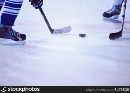 ice hockey sport players comptetition concpet. ice hockey sport players