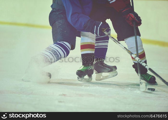 ice hockey sport players comptetition concpet. ice hockey sport players